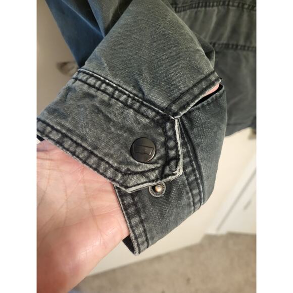 Levi's Black Sherpa Lined Cotton Guys Trucker Jacket, M - Picture 6 of 16